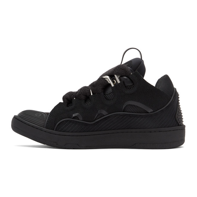 スニーカー LANVIN Black leather Curb XL sneakers 21251985_51396819_600.jpg