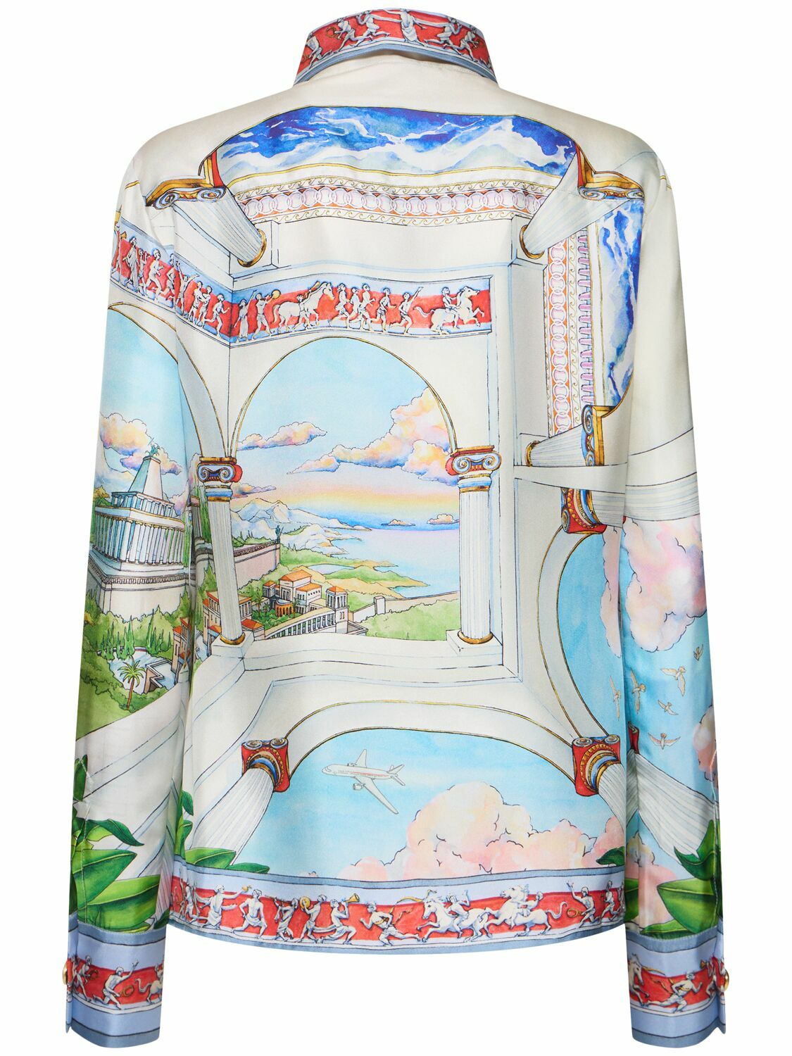 CASABLANCA Printed Silk Twill Shirt Casablanca