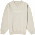 Bram's Fruit Men's Distressed Slogan Sweater in Light Beige