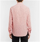 Saint Laurent - Slim-Fit Printed Silk Crepe De Chine Shirt - Pink