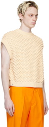 Bonsai Off-White Bobble Vest