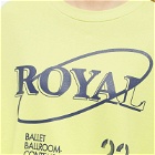 The Open Product Women's Royal Letter Sweat in Neon Yellow