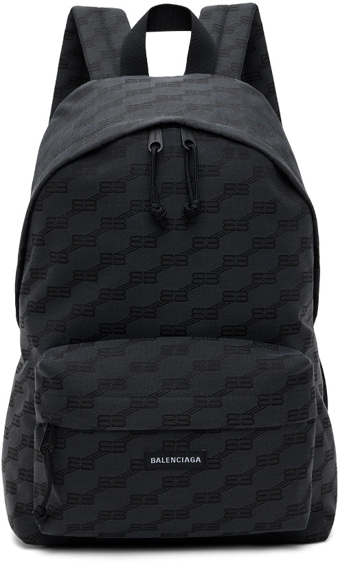 Photo: Balenciaga Black Medium Signature Backpack