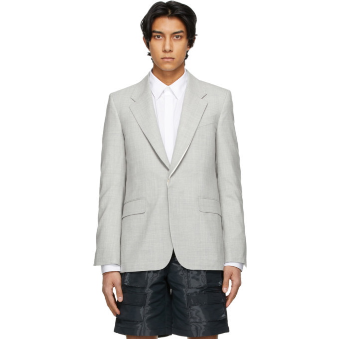 Photo: Givenchy Grey Melange Iconic Blazer