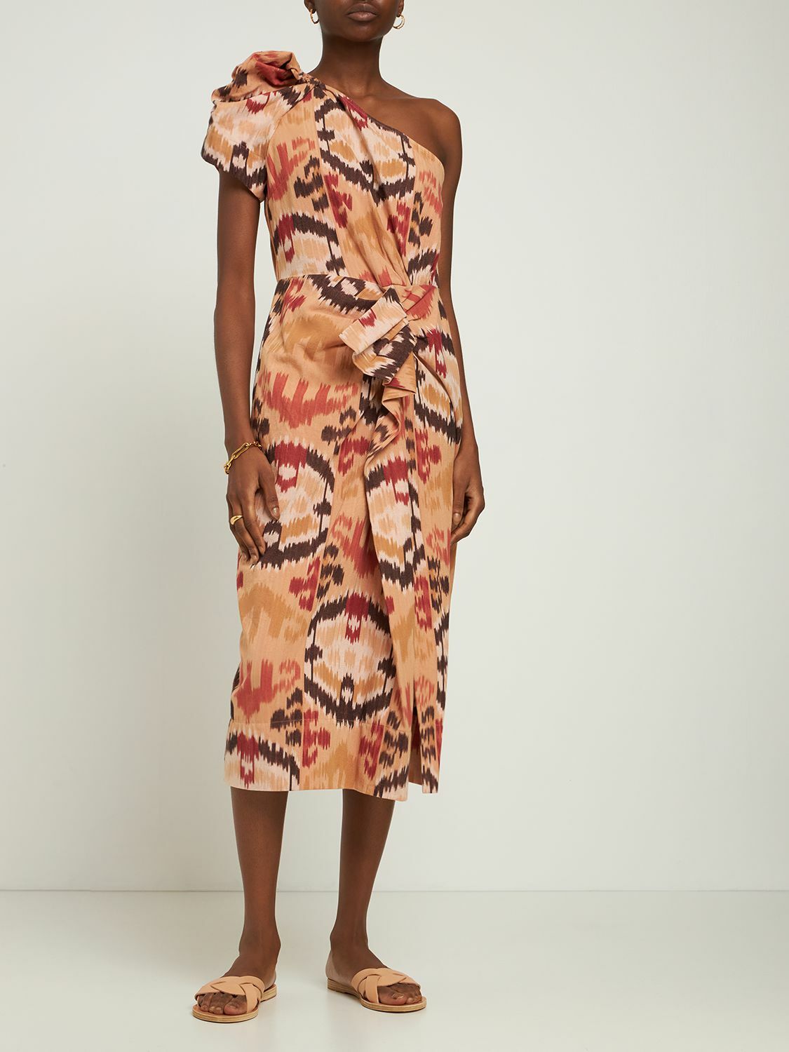 ULLA JOHNSON - Idra Printed Cotton Midi Dress Ulla Johnson