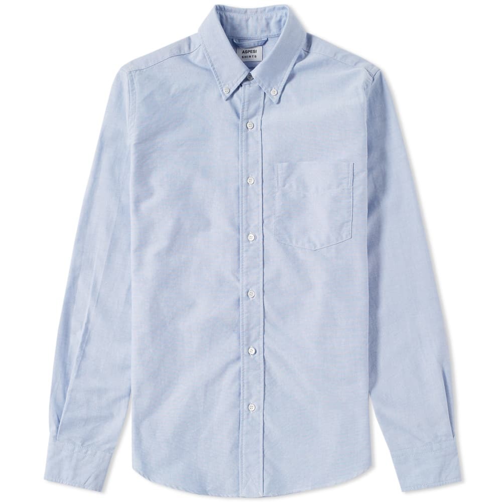 Aspesi Button Down Magra Shirt Blue Aspesi