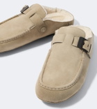 Tod's Gommino® shearling-lined suede mules