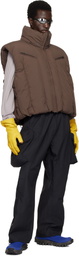 Dingyun Zhang Brown Swollen Reversible Down Vest