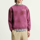 Metalwood Studio Men's Metalcorp Crew Sweatshirt in Vino