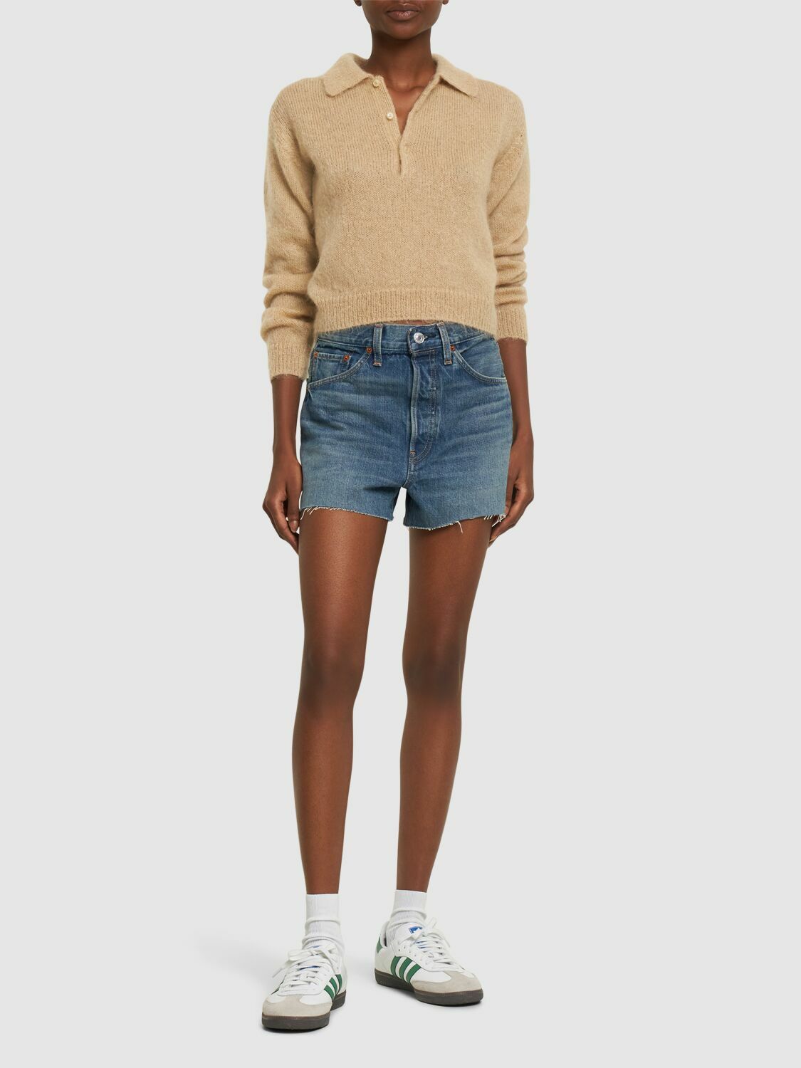 RE/DONE - 50s Raw Cut Denim Shorts Re/Done