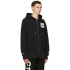 Heron Preston Black Herons Halo Zip-Up Hoodie