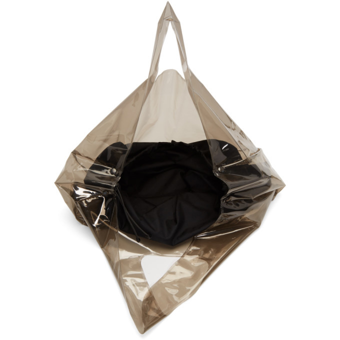 Marine Serre Grey PVC Shopping Tote Marine Serre