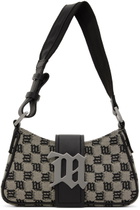 MISBHV Black & Taupe Jacquard Monogram Small Bag