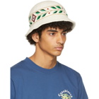 Casablanca White Laurel Panel Hat