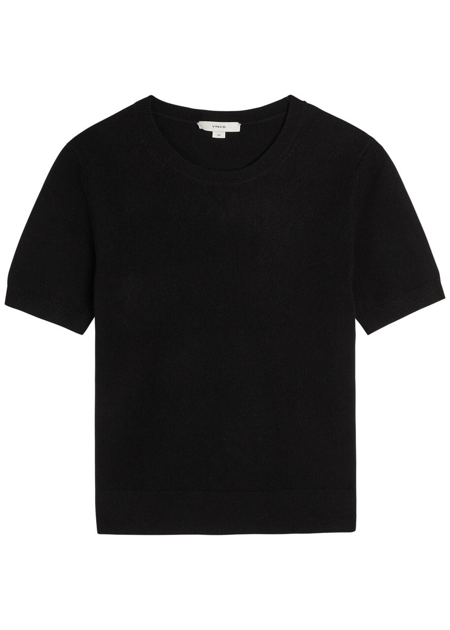 Vince Cash Wool-blend T-shirt Black