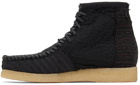 By Walid Embroidered Wool Anka Desert Boots