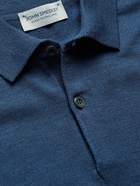 JOHN SMEDLEY - Payton Merino Wool Polo Shirt - Blue