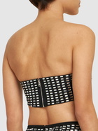 WEWOREWHAT Embellished Jersey Bandeau Top
