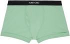 TOM FORD Green Jacquard Boxers