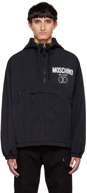 Photo: Moschino Black Smiley Edition Jacket