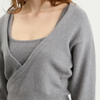 SKIMS Women's Textured Knit Crop Cardigan in Dark Heather Grey