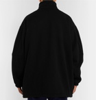 Balenciaga - Oversized Logo-Embroidered Virgin Wool Jacket - Men - Black