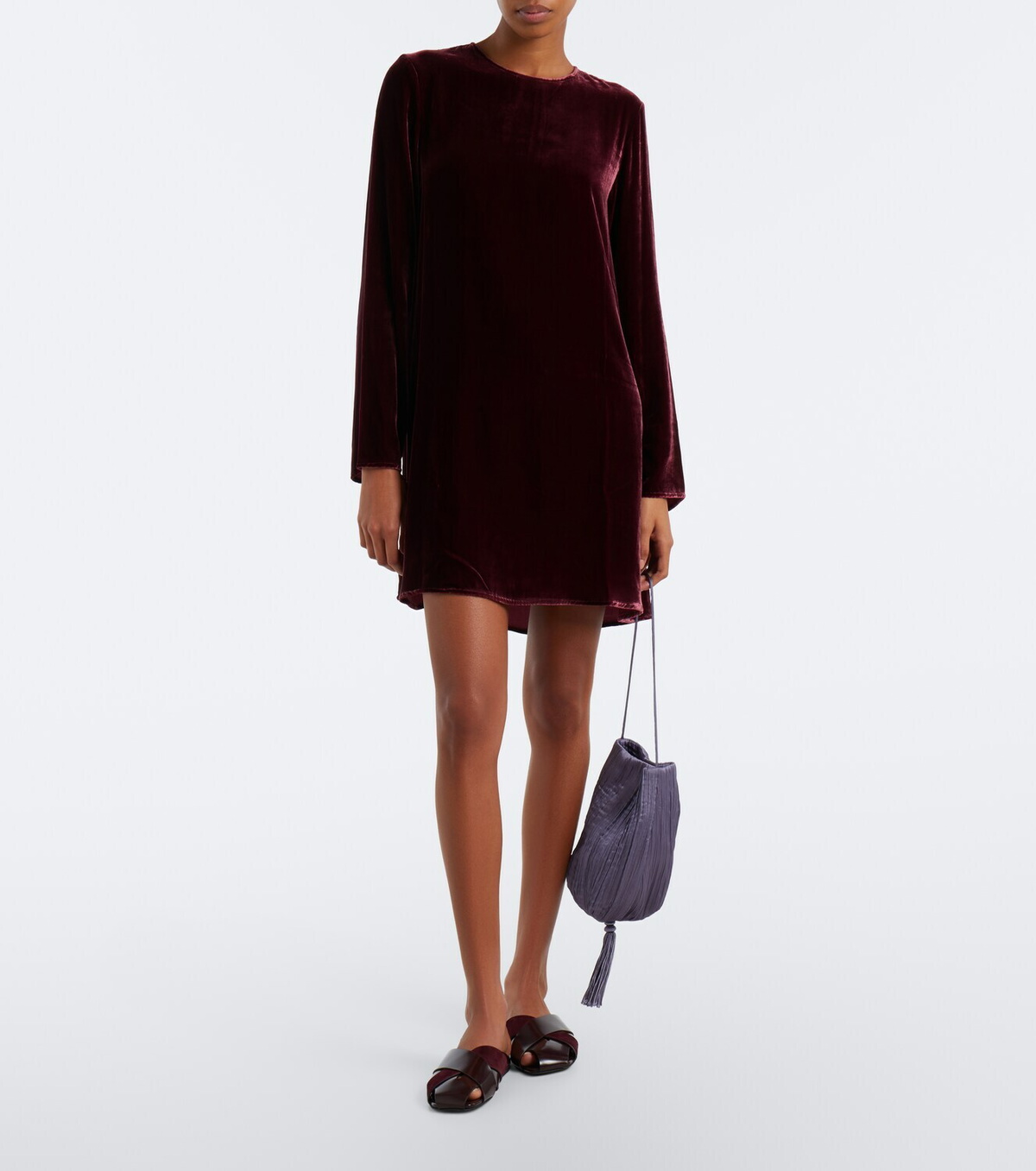 Asceno Larissa velvet minidress