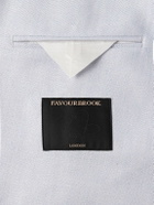 Favourbrook - Slim-Fit Herringbone Linen and Silk-Blend Suit Jacket - Blue