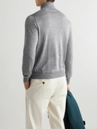 Canali - Cashmere, Wool and Silk-Blend Rollneck Sweater - Gray