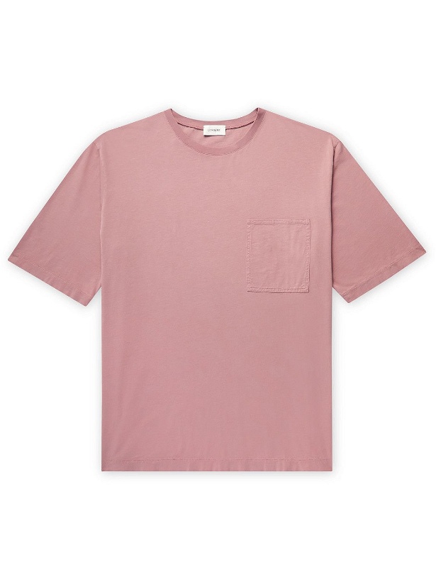 Photo: Lemaire - Oversized Pigment-Dyed Cotton-Jersey T-Shirt - Pink