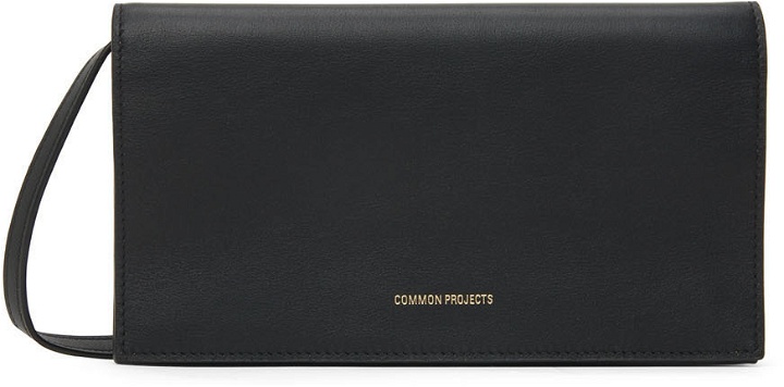 Photo: Common Projects Black Small Leather Messenger Bag