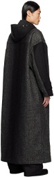 NEEDLES Black Long Duffle Coat
