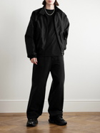 Balenciaga - Oversized Cotton-Shell Harrington Jacket - Black