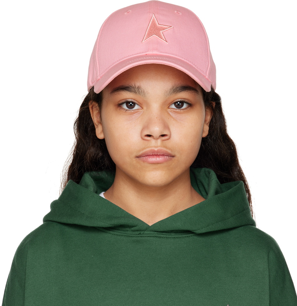 Golden Goose Kids Pink Star Cap Golden Goose Deluxe Brand