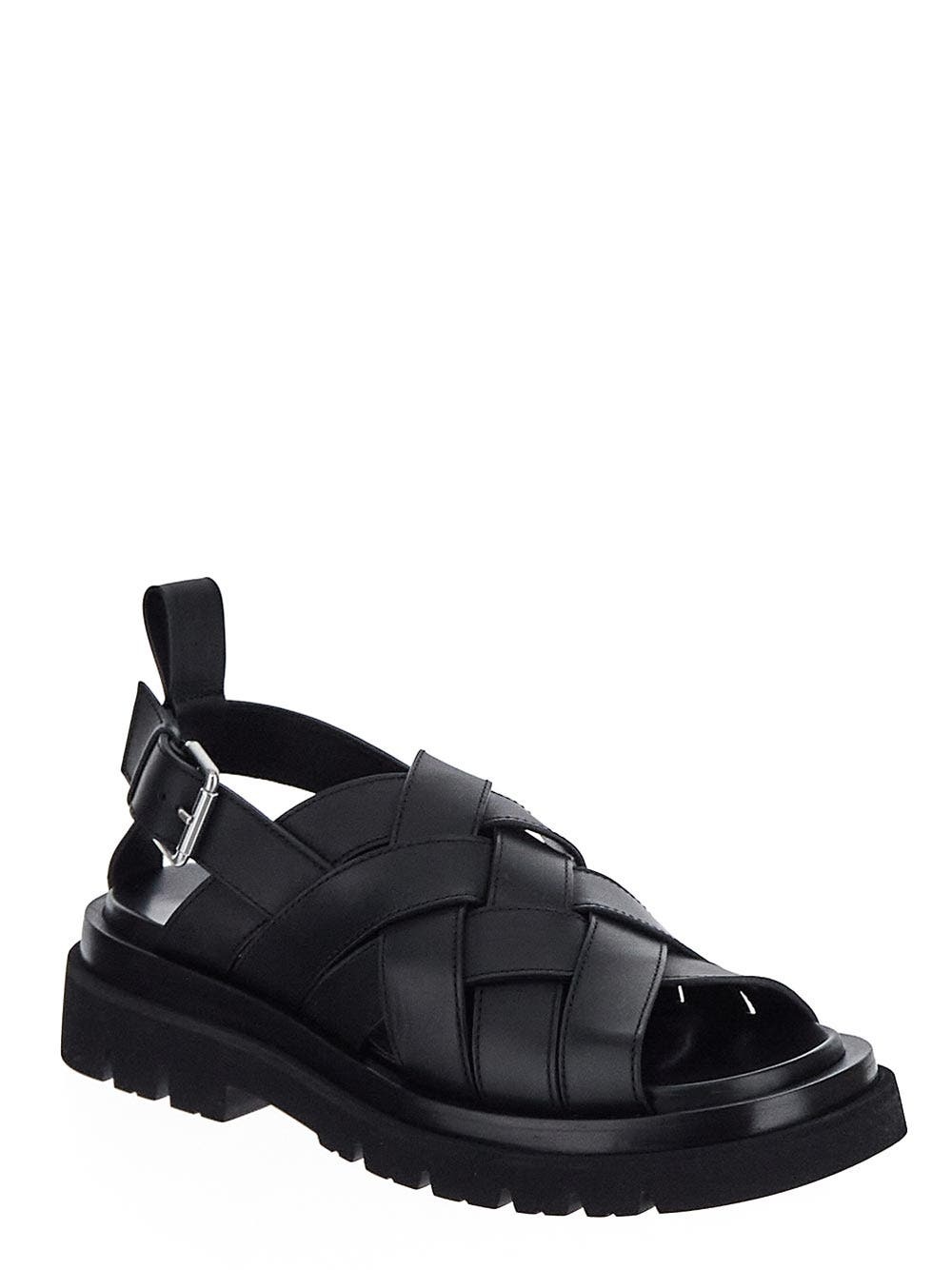 ◆正規品◆BOTTEGA VENETA BAND SANDAL BLACK◆関税込◆人気商品 BOTTEGA VENETA 840$ Strap Mule Sandal - Black Leather