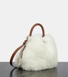 Chloé Marcie Small shearling bucket bag