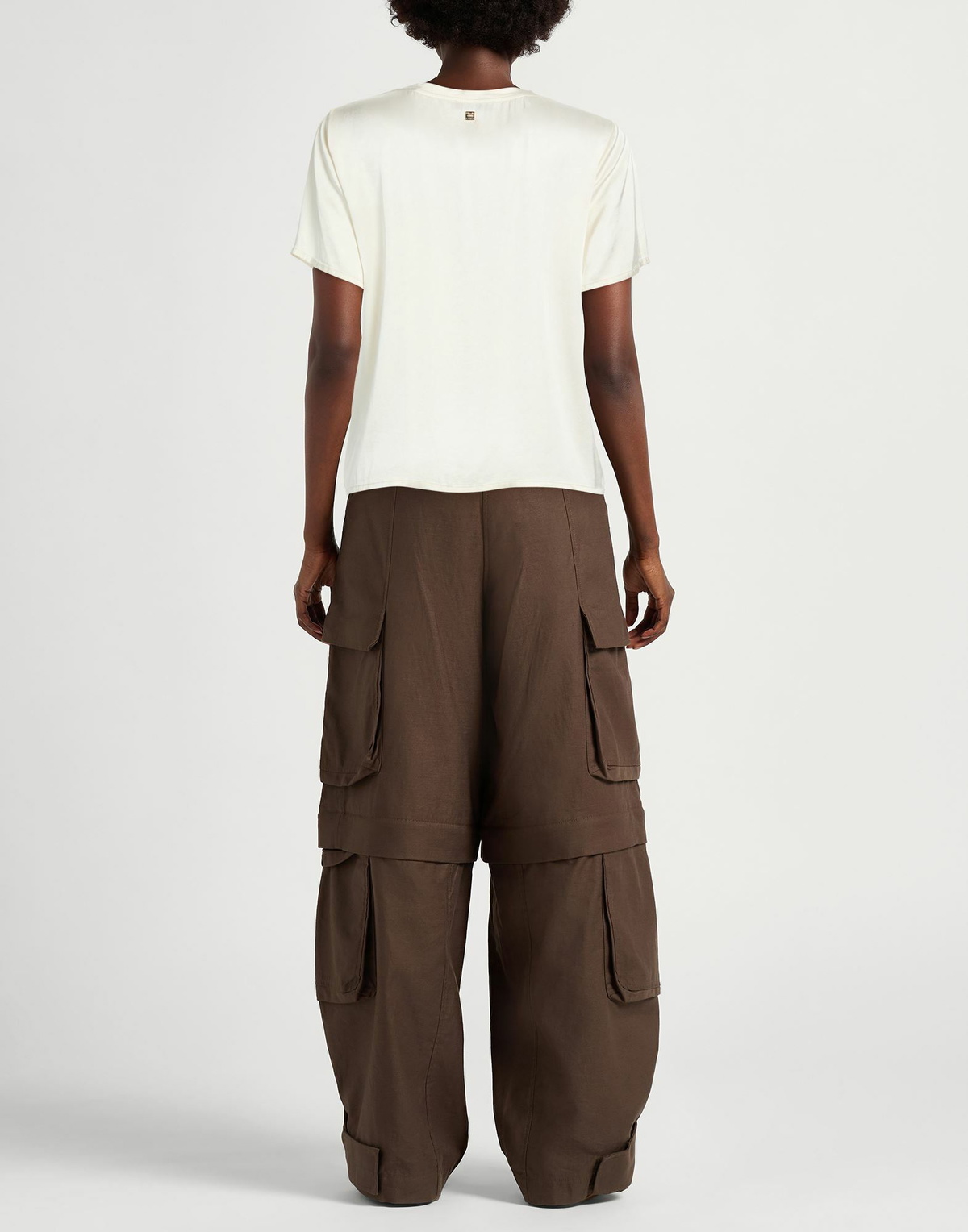 Manila Grace Womens Top Ivory