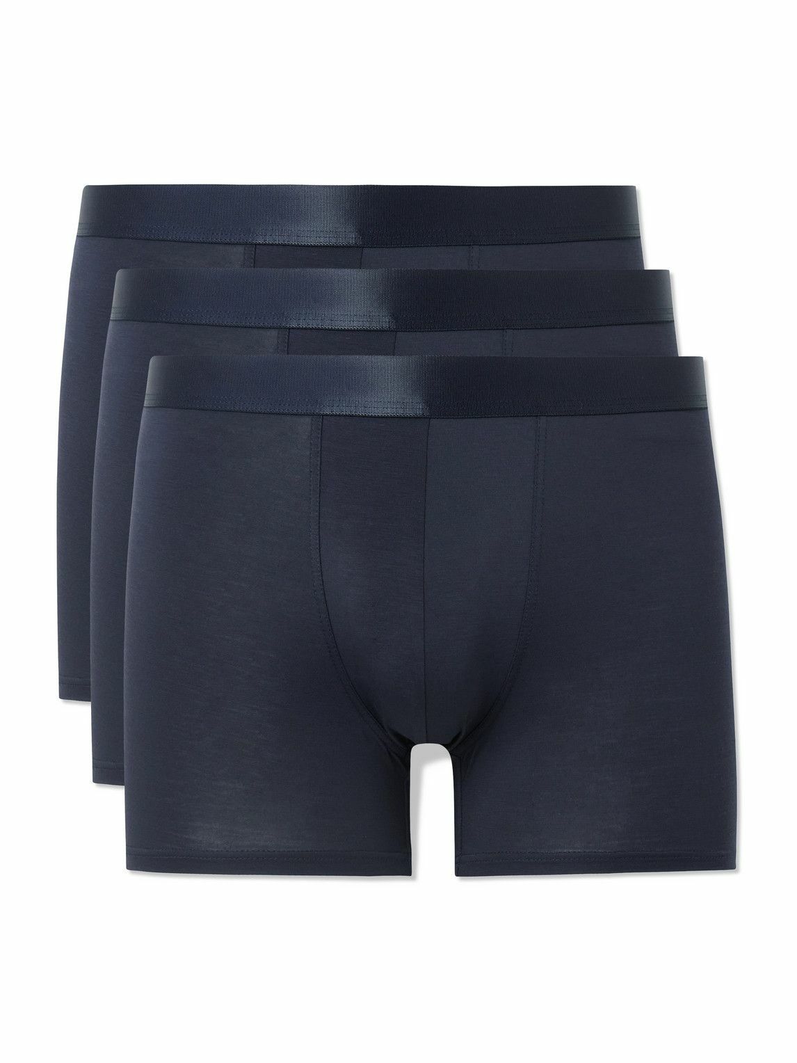 CDLP - Three-Pack Stretch-Lyocell Boxer Briefs - Blue