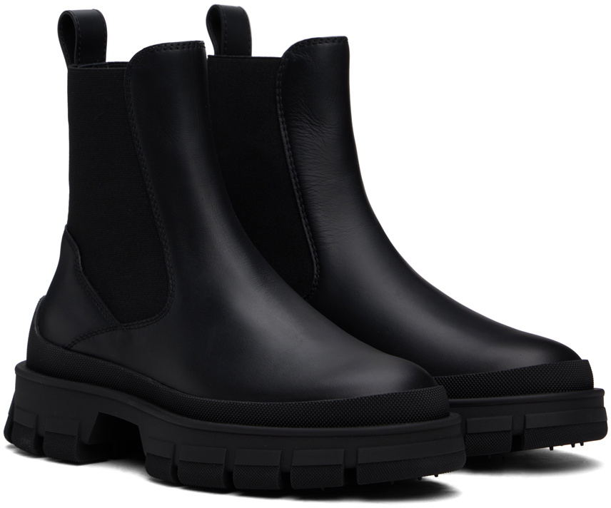 Moncler Black Hevea Chelsea Boots