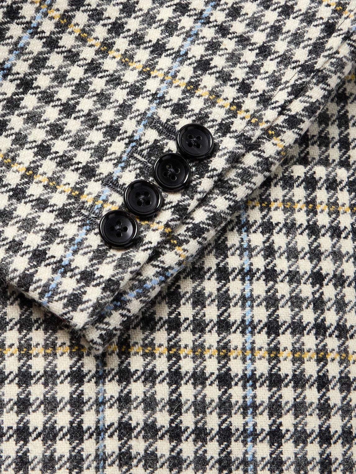 Thom Browne - Unstructured Checked Houndstooth Wool-Tweed Blazer - Gray