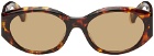 Stella McCartney Tortoiseshell Oval Sunglasses