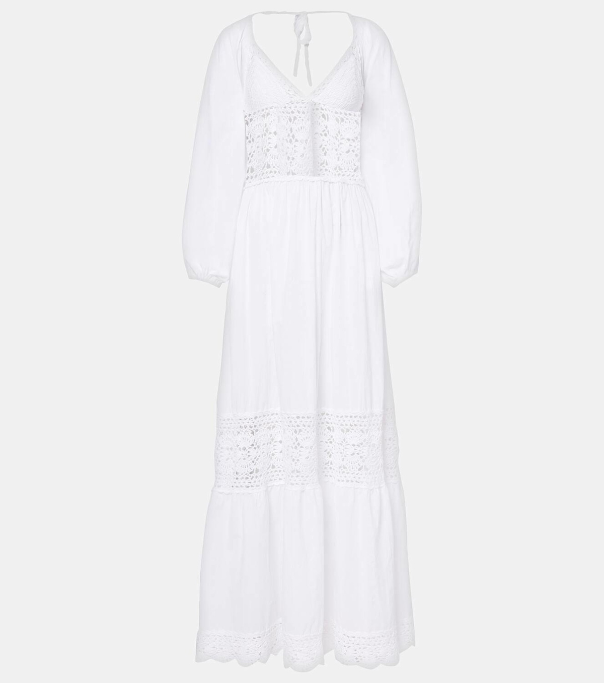 Anna Kosturova Victoria crochet cotton poplin dress