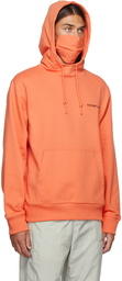 Helmut Lang Orange Logo Mask Hoodie