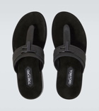 Tom Ford Brighton leather thong sandals