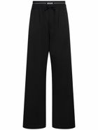 MSGM Solid Lightweight Wool Blend Pants