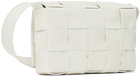 Bottega Veneta White Small Cassette Bag