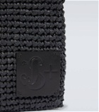 Jil Sander Crochet raffia phone pouch