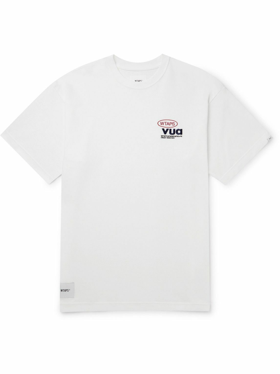 WTAPS - Logo-Embroidered Cotton-Jersey T-Shirt - White WTAPS