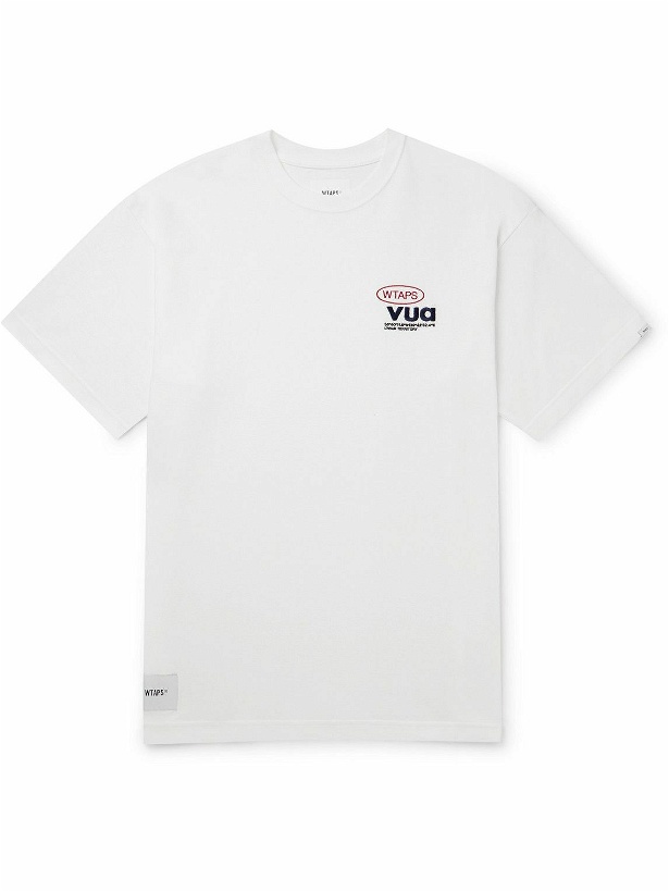 Photo: WTAPS - Logo-Embroidered Cotton-Jersey T-Shirt - White