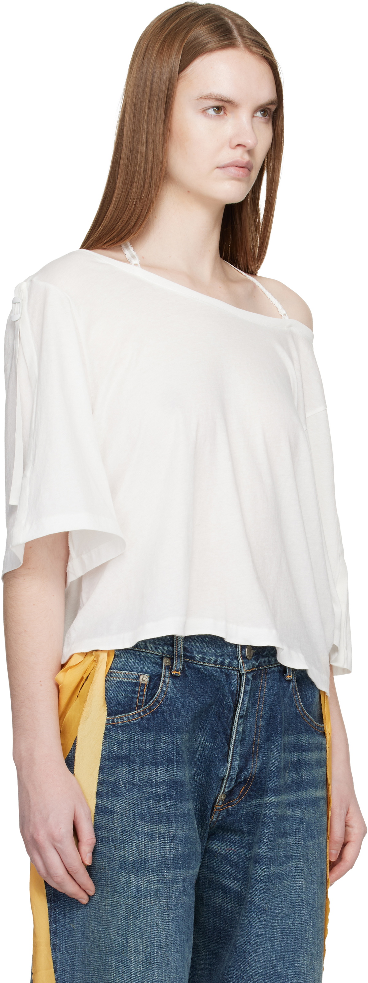 UNDERCOVER White Strap T-shirt